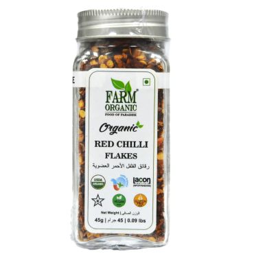 Farm Organic Red Chili Flakes 45 g